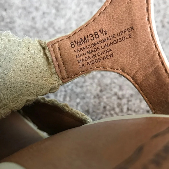 Lucky Brand Nude Lace Wedges - Picture 3 of 6